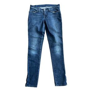 Ksubi women's Super Skinny Zip Jeans size 28 ankle low rise vintage indigo blue